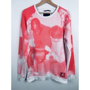 NIKE AIR JORDAN TINKER HATFIELD STORY FLEECE CREWNECK SWEATSHIRT‎ MENS M - READ